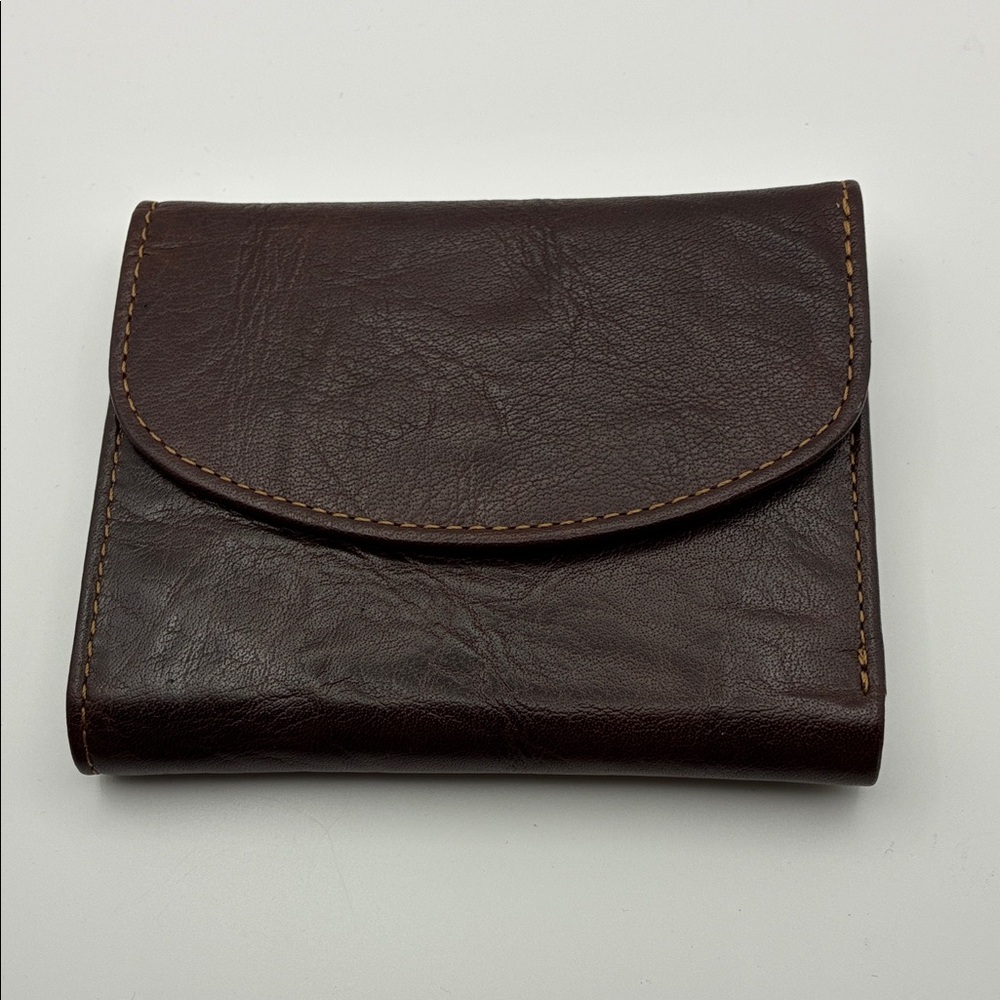 NWOT Jack Georges Dark Brown Leather Wallet